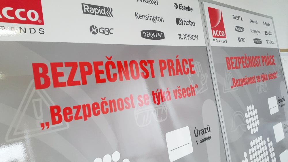 Magnetická tabule s potiskem