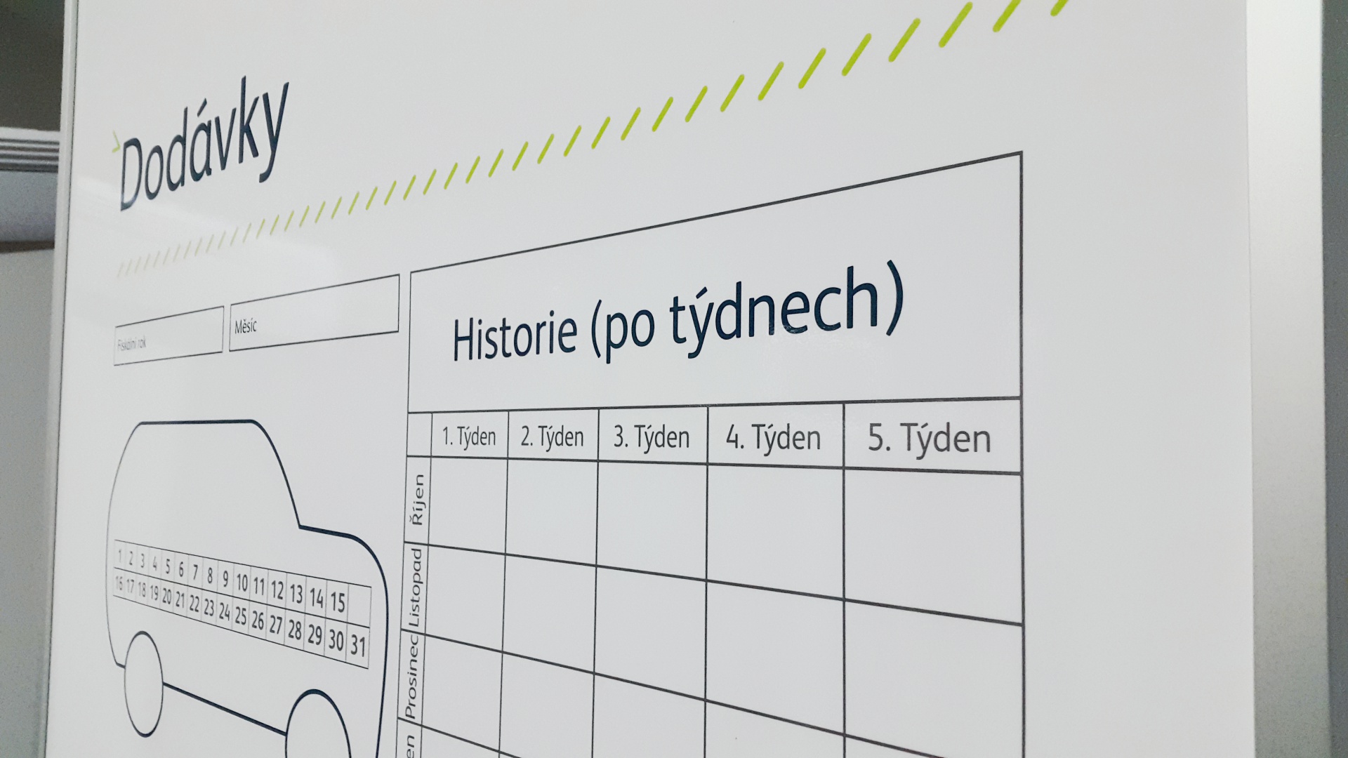 Magnetická tabule s potiskem